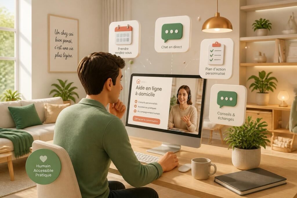 découvrez en détail les services et fonctionnalités véritables de cette plateforme d'aide en ligne à domicile.